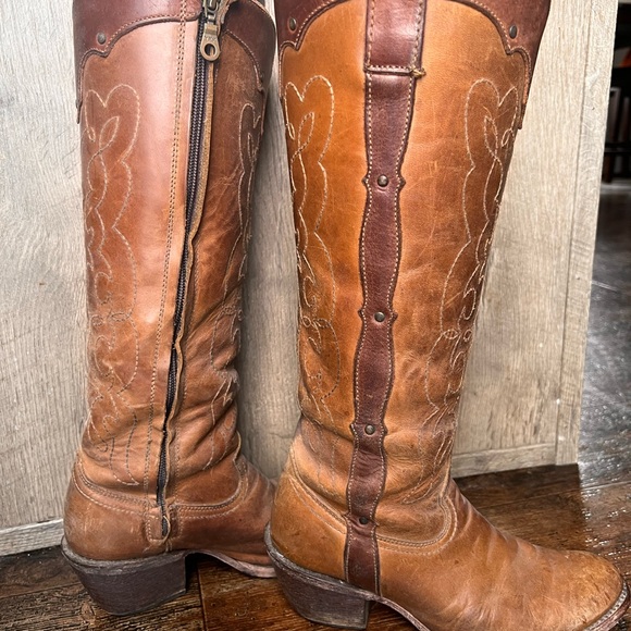 Corral Brown Leather Cowboy Boots - Picture 4 of 7